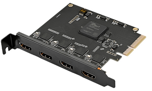 PCIe转4路HDMI高清视频采集卡